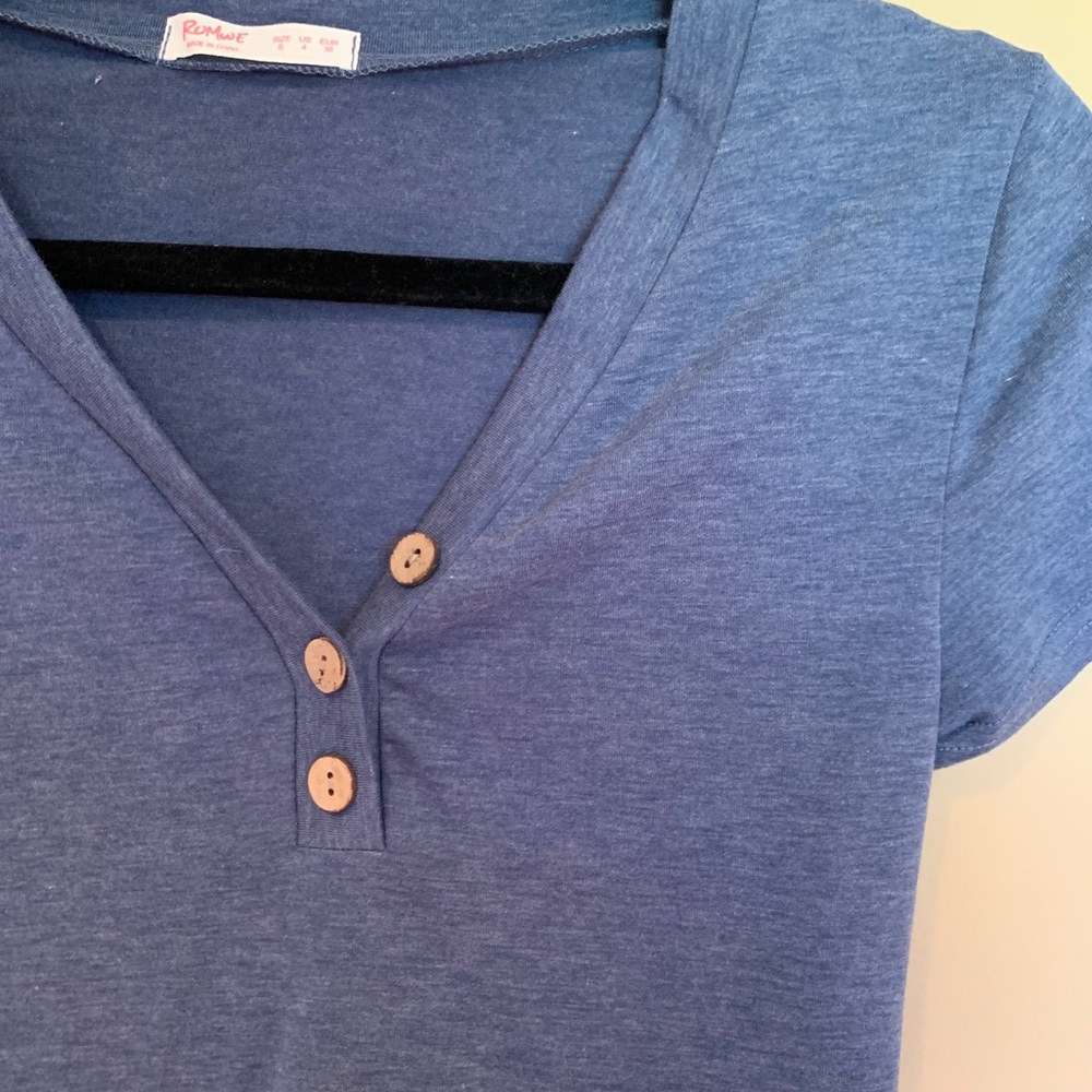 blue crop top - Picture 2 of 2
